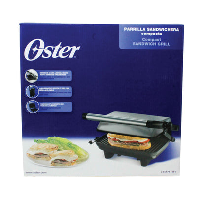 Parilla Para Panini Antiadherente Plata Oster Ckstpa2880-013