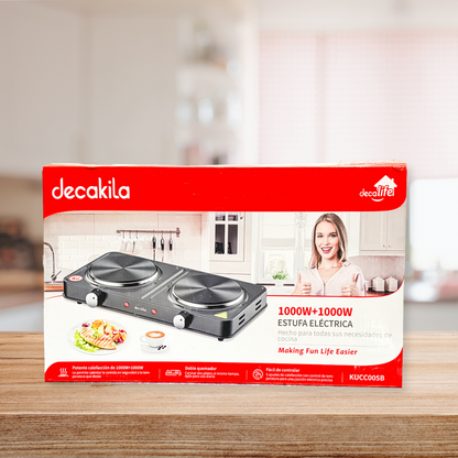 Parrilla electrica negra Decakila KUCC005B (Paquete con 8 piezas)