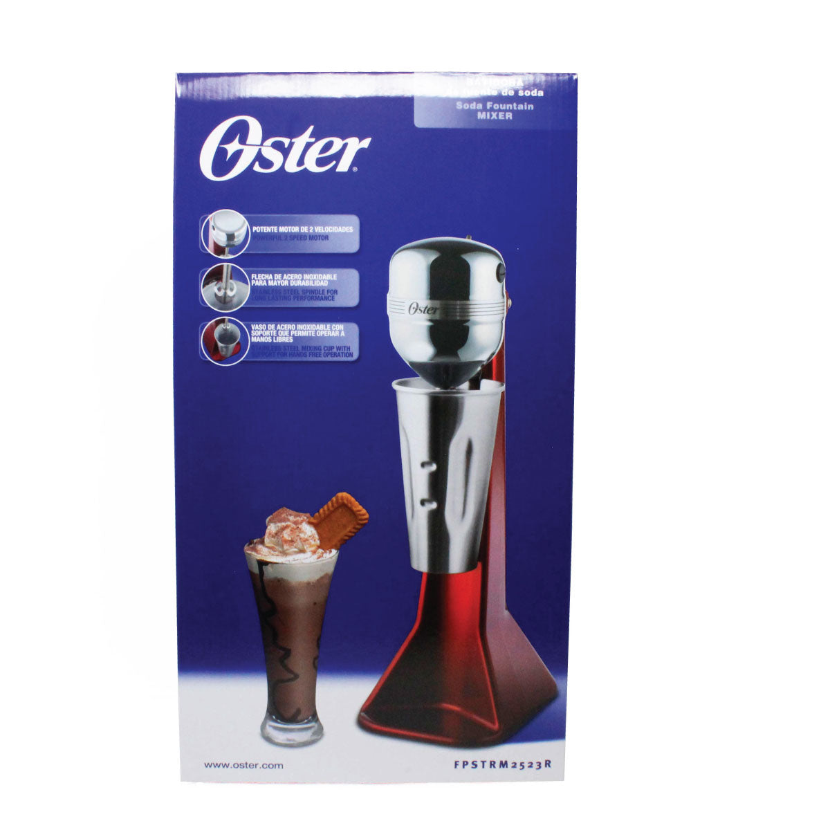 Esquimera Chocomilera Fuente De Sodas 2 Vel Roja Oster 2523r