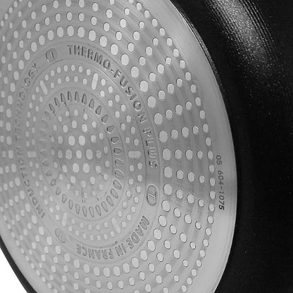 Sartén 30 cm Antiadherente Hard Titanium Pro Negro T-Fal G2690782 (Caja de 6 Piezas)