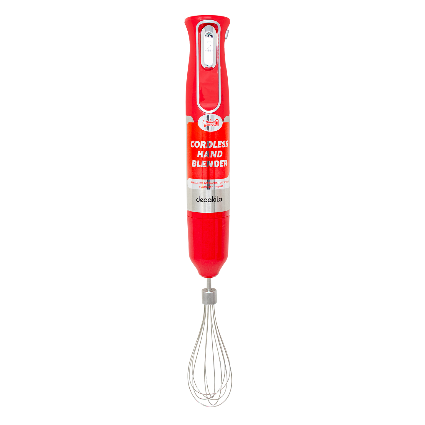 Batidora de inmersión 5 en 1 Inalámbrica Roja Decakila KMJB021R