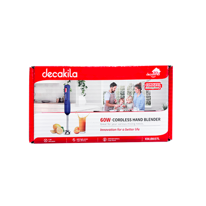 Batidora de Inmersión 1 Velocidad Inalámbrica Azul Decakila KMJB037L (Caja de 8 Piezas)