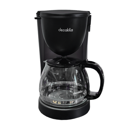 Cafetera de Goteo 10 Tazas (1.25 L) Negra Decakila KUCF001B (Caja con 6 Piezas)