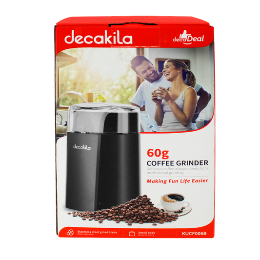 Molino de Café Electrico Negro Decakila KUCF006B (Paquete con 4 piezas)