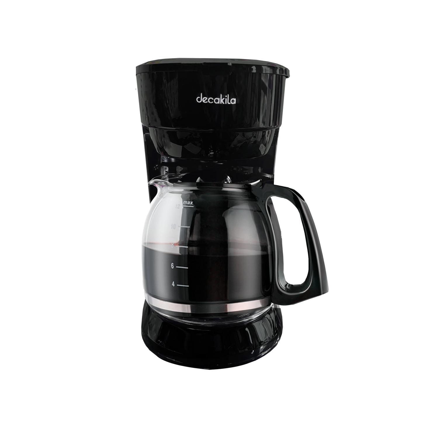 Cafetera de Goteo 12 Tazas (1.8 L) Negra Decakila KUCF036B (Caja con 4 Piezas)