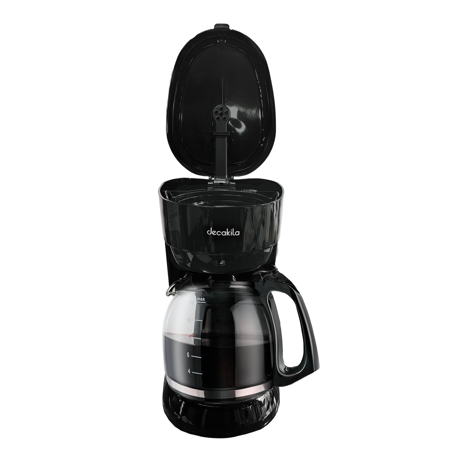 Cafetera de Goteo 12 Tazas (1.8 L) Negra Decakila KUCF036B (Caja con 4 Piezas)