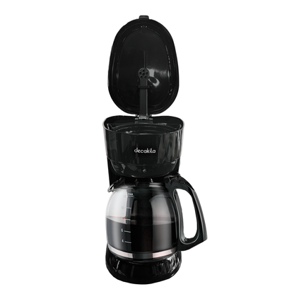 Cafetera de Goteo 12 Tazas (1.8 L) Negra Decakila KUCF036B (Caja con 4 Piezas)