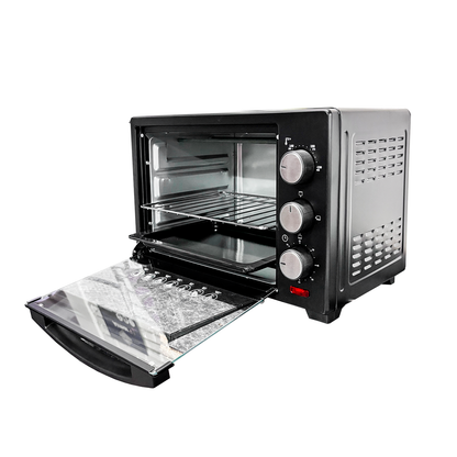 Horno Tostador Eléctrico 22 L Negro Decakila KUEV008B (Caja con 4 Piezas)