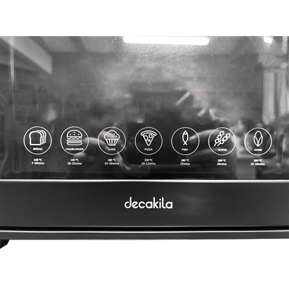 Horno Tostador Eléctrico 22 L Negro Decakila KUEV008B (Caja con 4 Piezas)