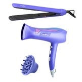 Set de Secadora de cabello + Plancha de cabello Morado Decakila KUHS041Z