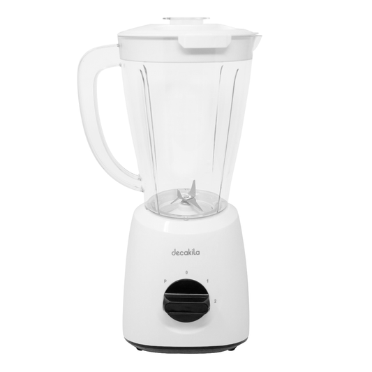 Licuadora Vaso de Plástico Blanca Decakila KUJB001W