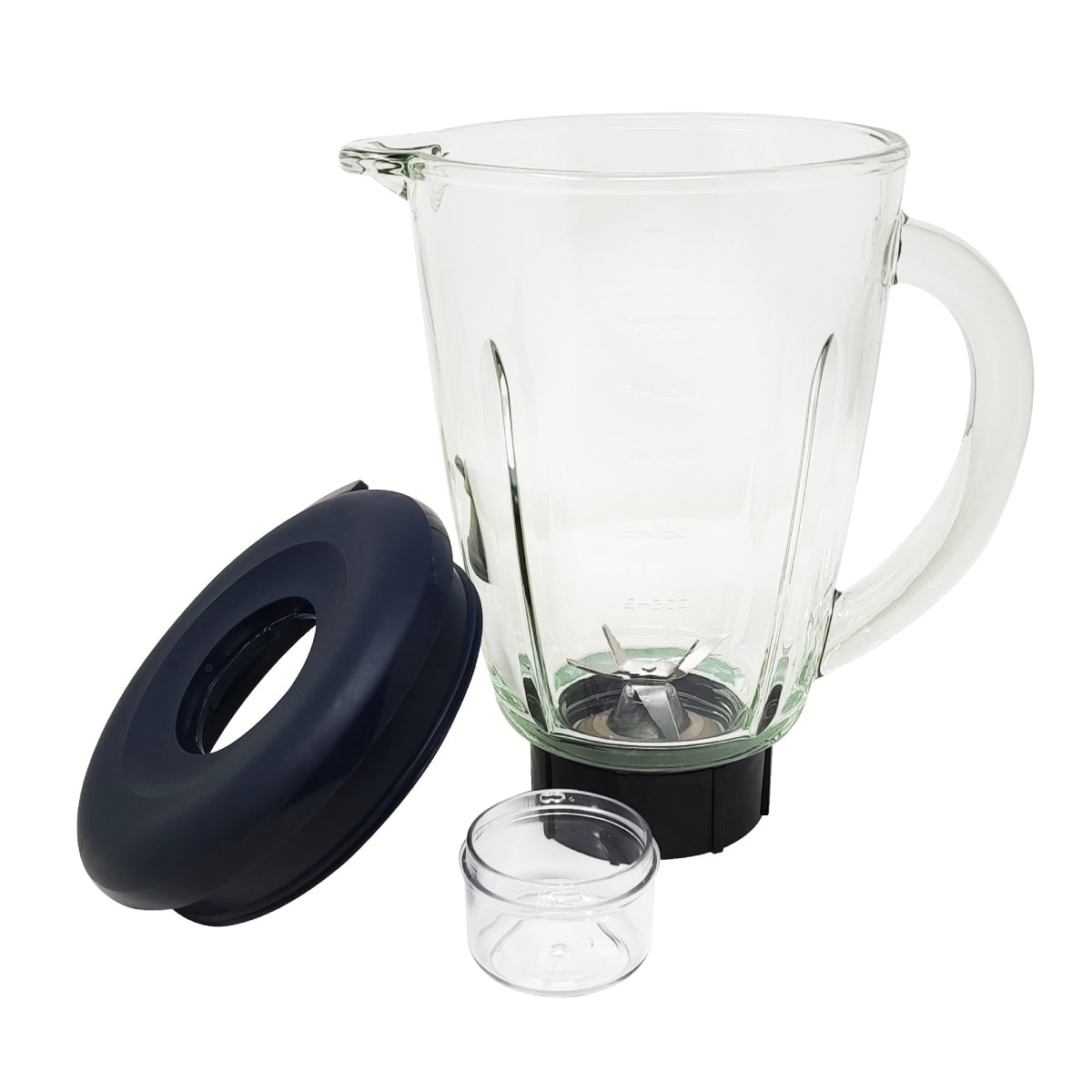 Licuadora 2 Velocidades Vaso Vidrio Azul Decakila KUJB045L (Caja con 4 piezas)