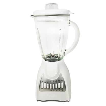 Licuadora 10 Velocidades Vaso Vidrio Blanca Decakila KUJB046W (Caja de 4 Piezas)