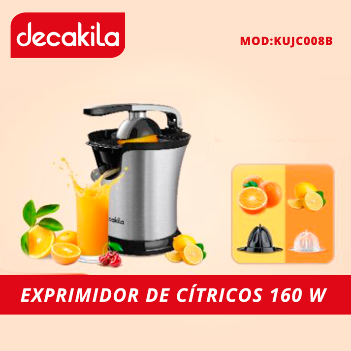 Exprimidor de citricos doble cono acabado acero KUJC008B