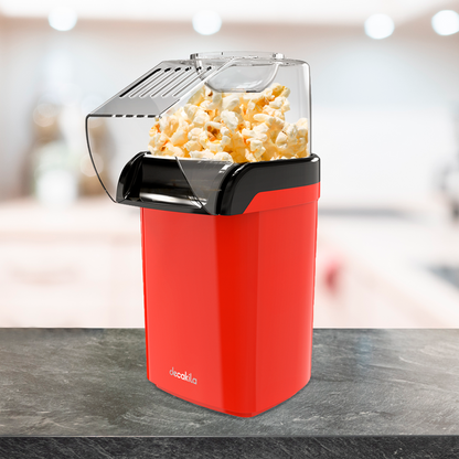 Máquina para Palomitas de Aire Caliente Roja Decakila KUTT009R (Caja con 12 Piezas)