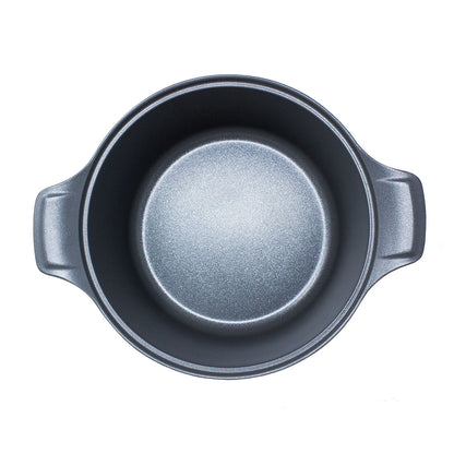 Olla 24 cm Aluminio Fundido con Tapa de Vidrio  Morada Lamex Cinco 6836-5