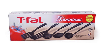 Juego De 5 Utensilios de Silicón Bienvenue Para Cocina En Caja T-fal K1450184M2