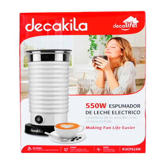 Espumador Eléctrico Automático 550 W Blanco Decakila KUCF015W