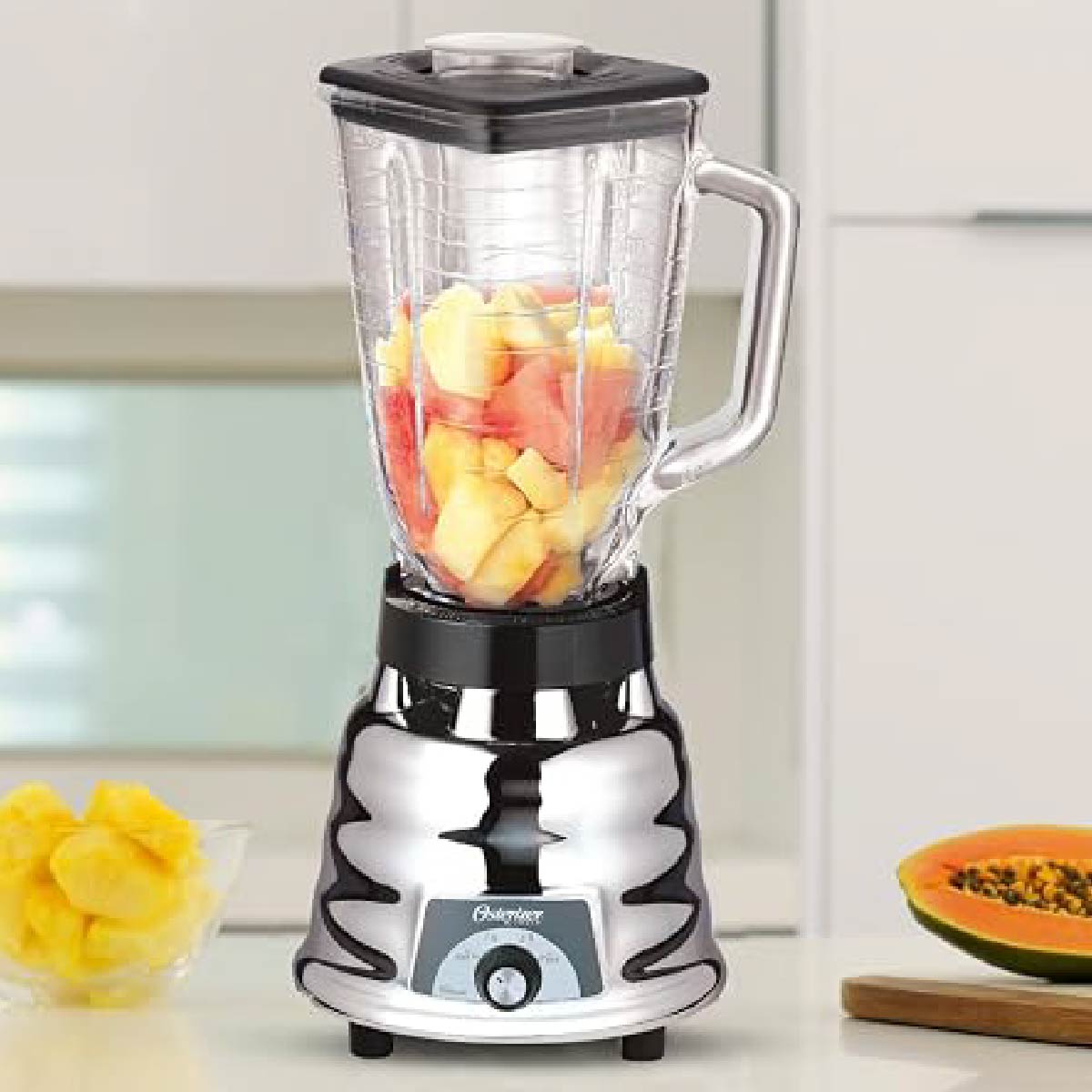 Licuadora 2 Velocidades Vaso Vidrio Metálica Oster 450-20