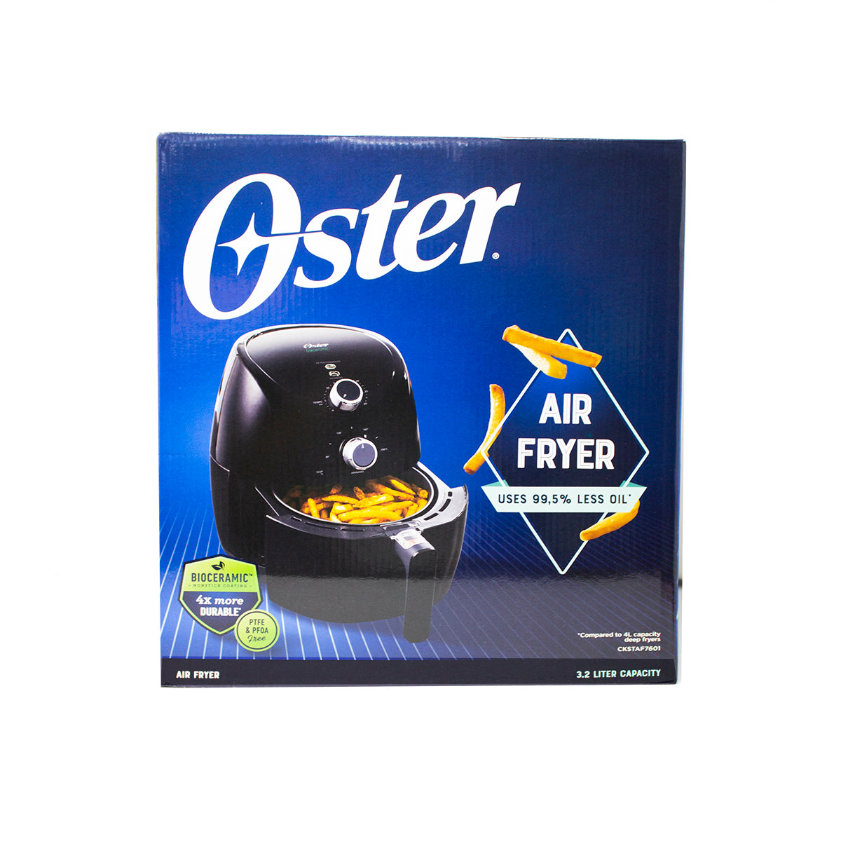 Freidora De Aire 3.2 L Bioceramic® Negra Oster® CKSTAF7601