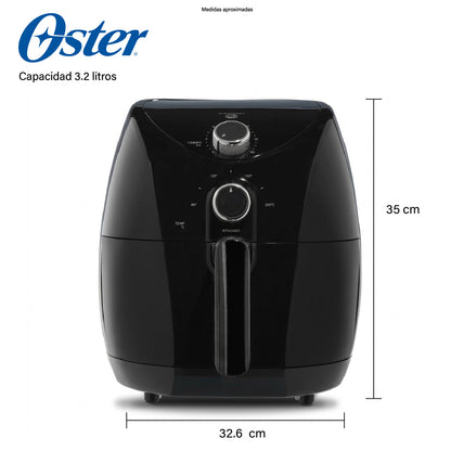 Freidora De Aire 3.2 L Bioceramic® Negra Oster® CKSTAF7601
