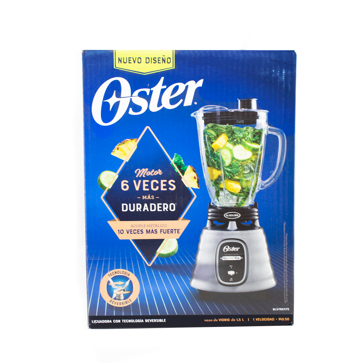 Licuadora 1 Vel+ Reversible Negra Oster BLSTBESTE