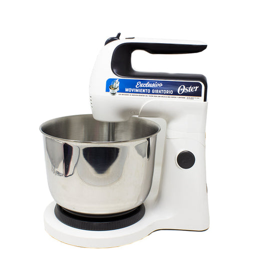 Batidora de Mano y Pedestal 6 Velocidades Tazón de Acero Inoxidable Blanca Oster FPSTHS3612