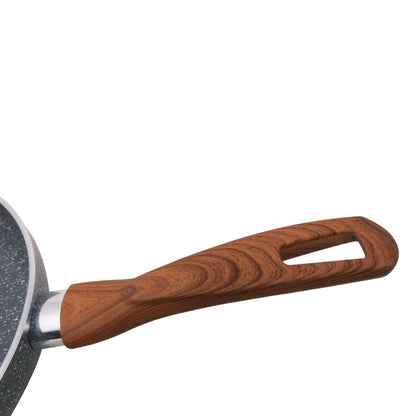 Sartén 24 Cm Antiadherente Stone Mango Madera Lamex 6645-3