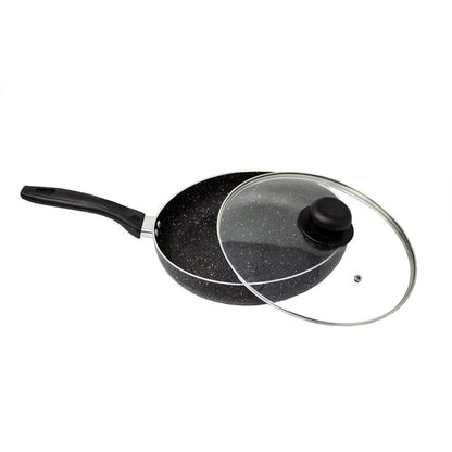 Batería de Cocina 16 Piezas Black Stone 360° Negro Lamex 6781-8