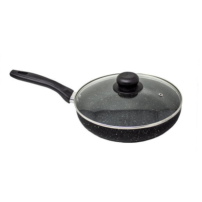 Batería de Cocina 16 Piezas Black Stone 360° Negro Lamex 6781-8