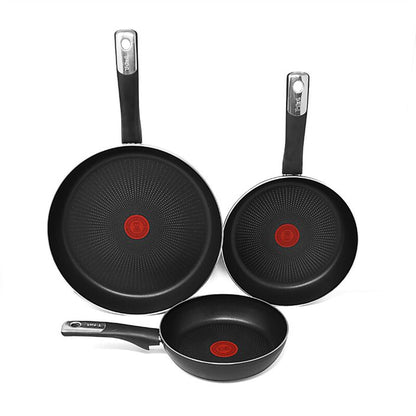 Juego de 3 Sartenes 20/24/30 cm Hard Titanium+ T-Fal C3829082