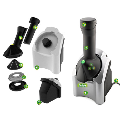 Procesador De Helados Naturales Con Fruta Congelada Yonanas Classic 902 (Caja de 2 Piezas)
